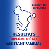 Résultats – Diplôme d'État d'Assistant Familial | Session 2026